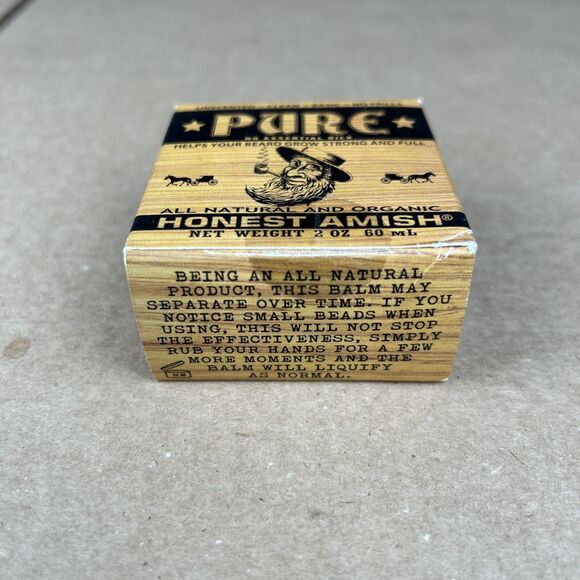 Honest Amish PURE unscented Beard Balm - Picture 4 of 4